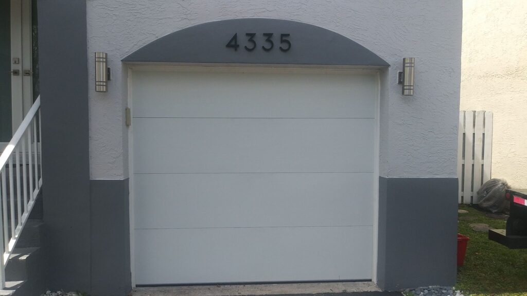 New garage door install